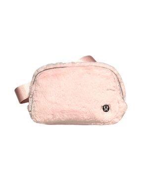 Lululemon Athletica Pink Plush Fleece Everywhere Crossbody Belt Bag
